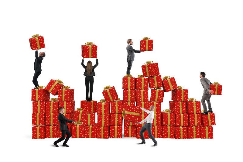 圣诞礼物与商人