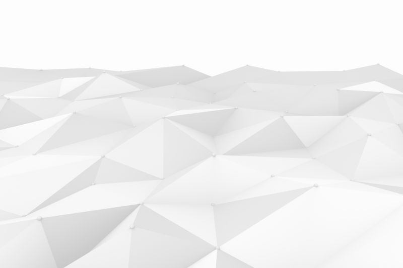 抽象白色立体多边形背景