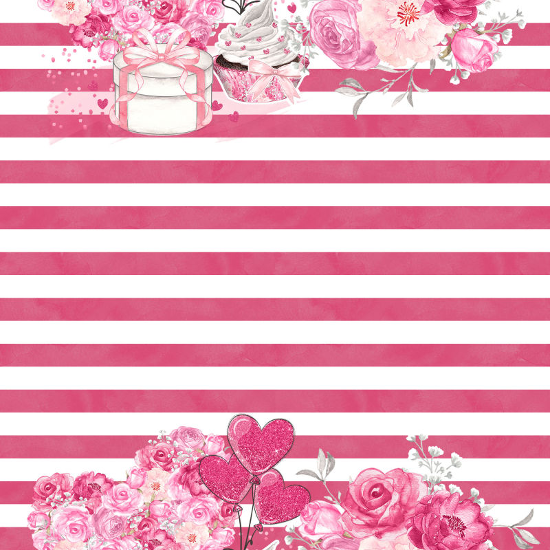 粉色条纹情人节背景