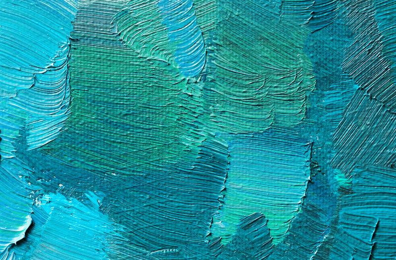 绿色油画笔触背景