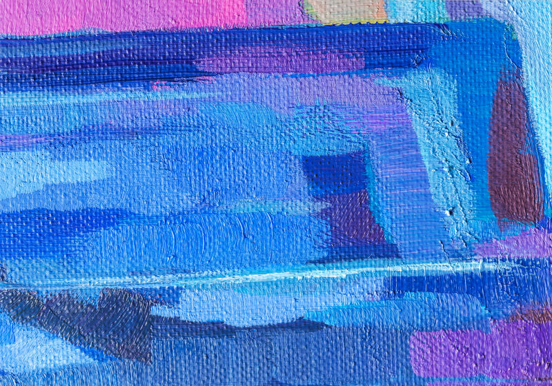 蓝色油画纹理背景