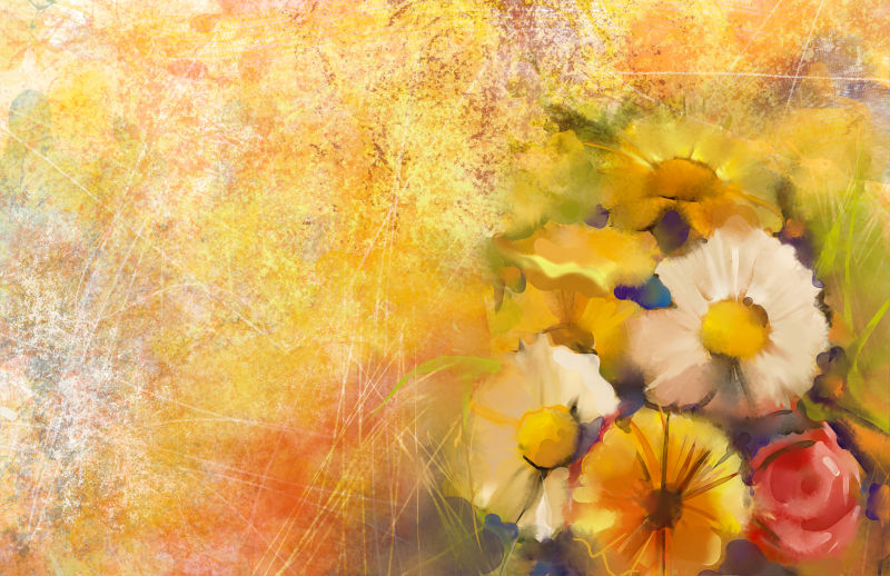 花卉油画艺术品