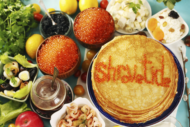 不同馅料的大块煎饼