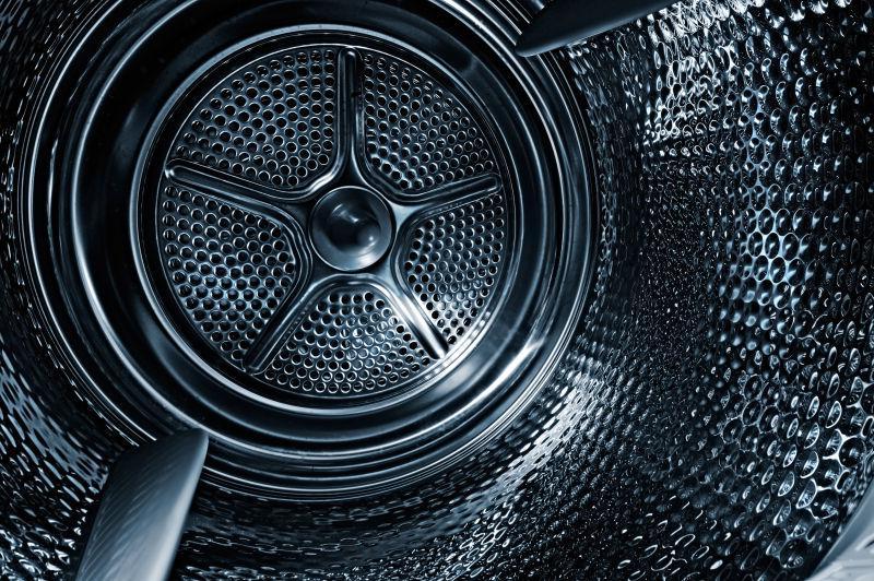 洗衣机内部金属滚筒