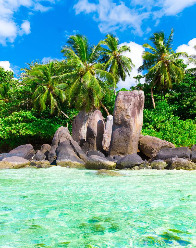 海洋里美丽的海景