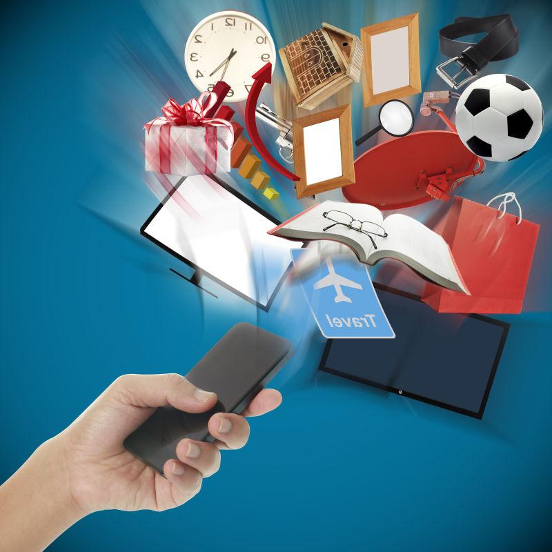 创意智能生活背景