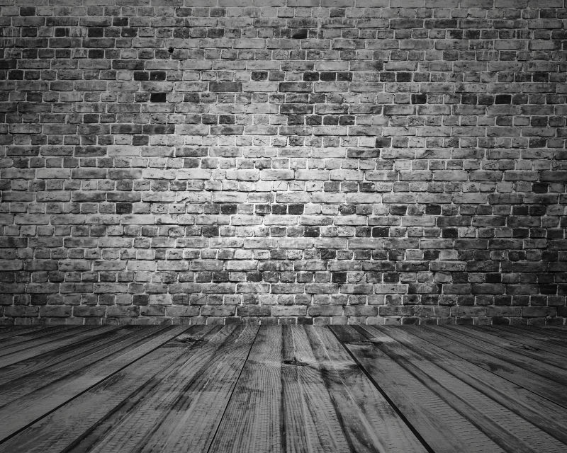 复古有砖墙破旧的舞台背景