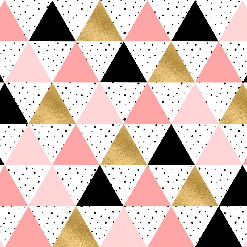 无缝多彩三角背景