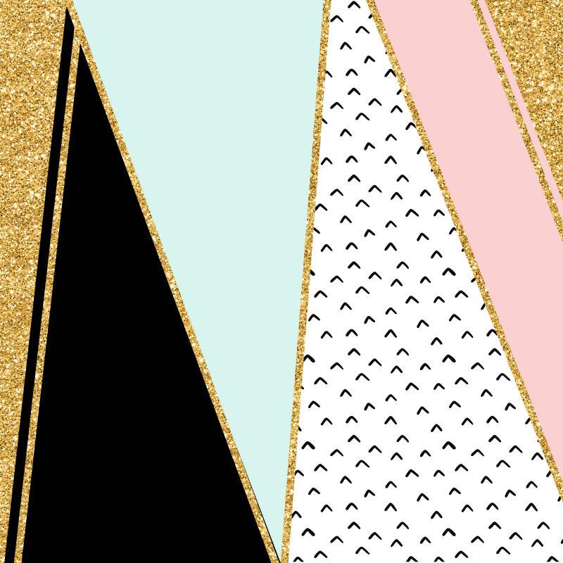 抽象手绘几何三角背景