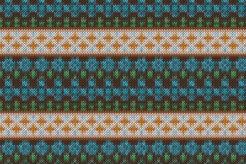 彩色针织矢量背景