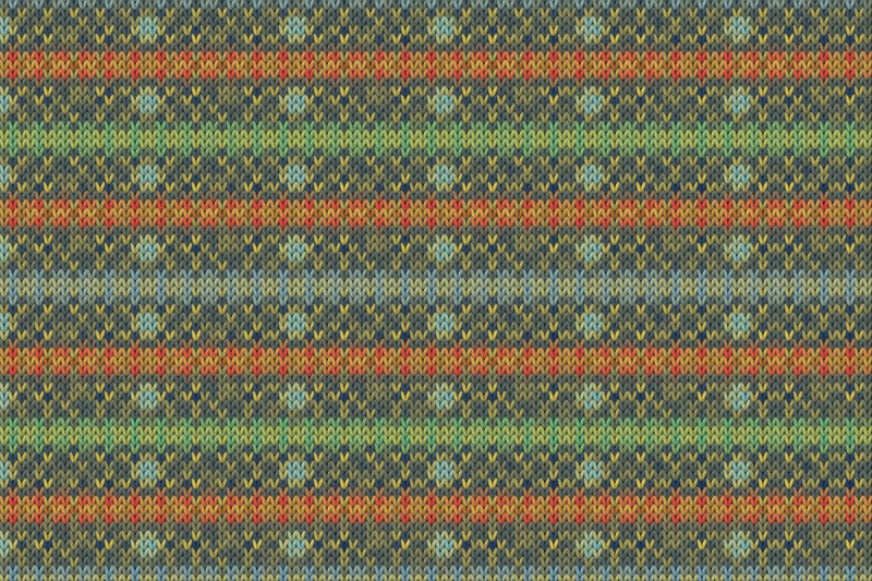 绿色和黄色的针织面料