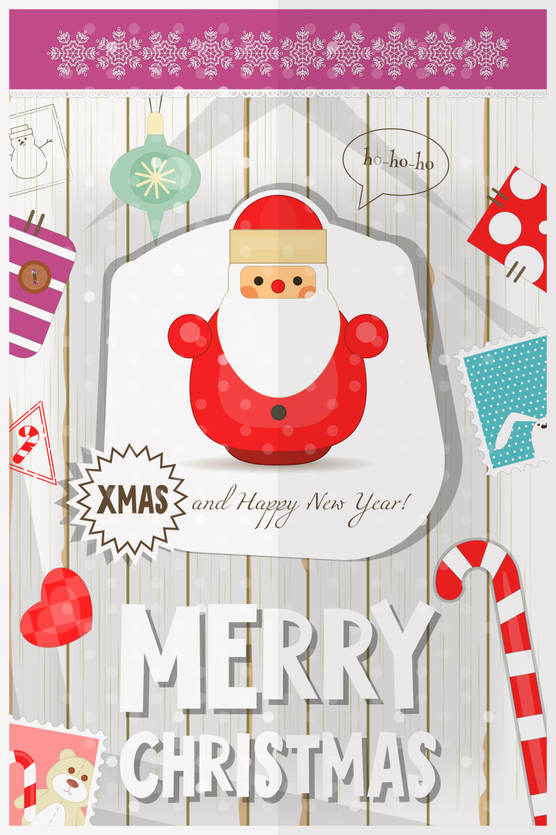 圣诞海报设计矢量图