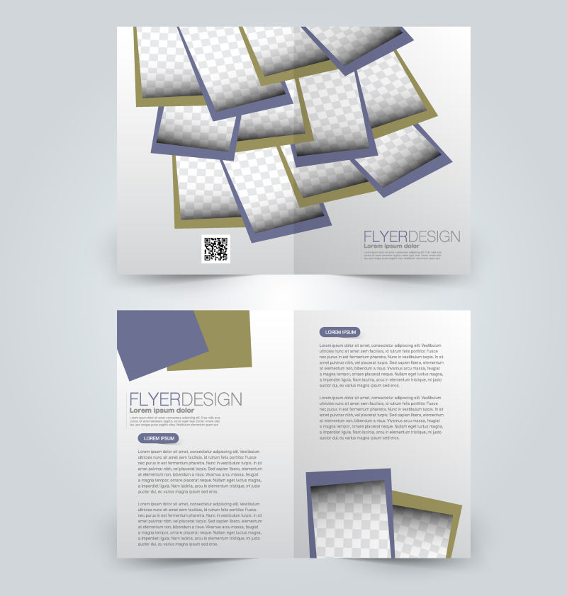 矢量飞片设计宣传页