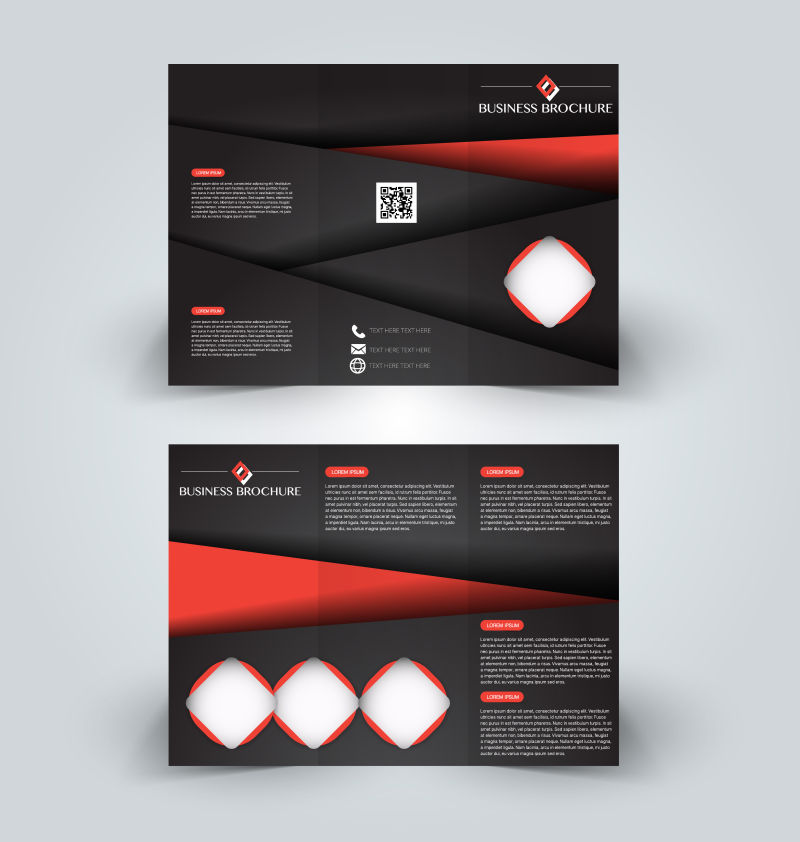 三部曲编辑矢量插图