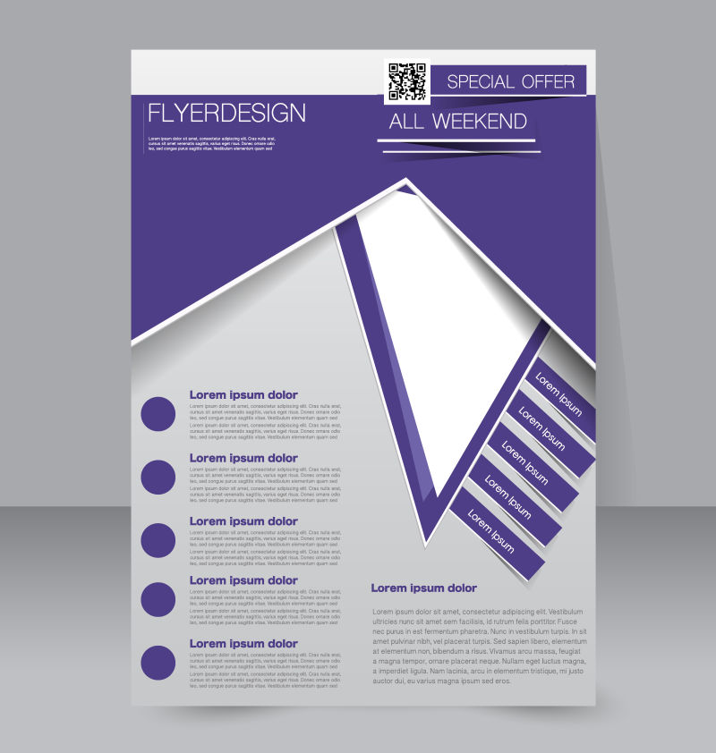 矢量蓝色书籍封面样板设计