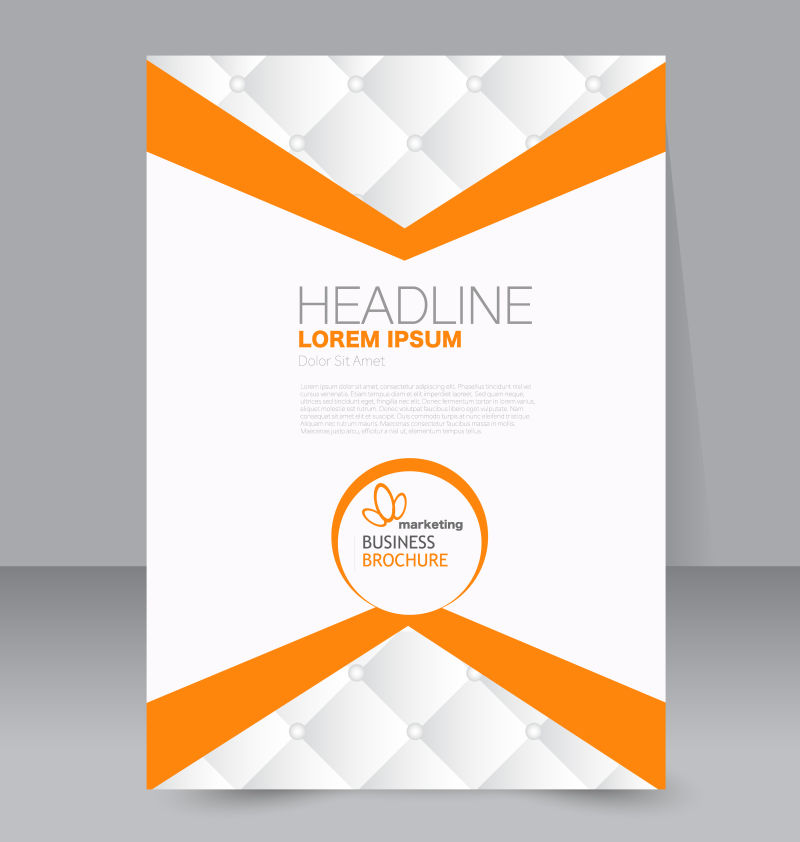 书籍样板设计矢量图