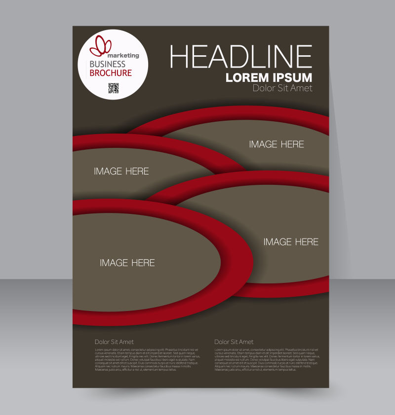 广告封面设计矢量图