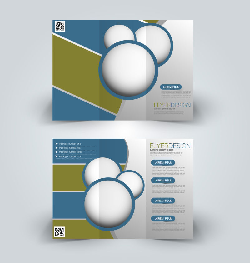 矢量宣传册样板