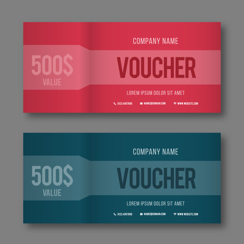 矢量现代的礼品卷