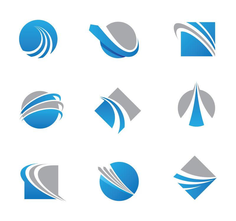 抽象痕迹矢量符号图标