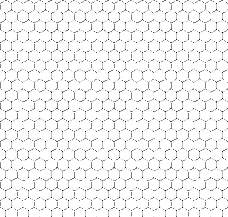 化学三维六边形矢量分子结构