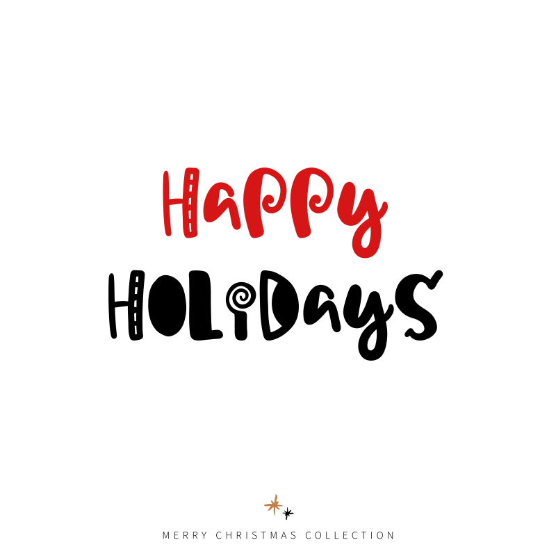 圣诞节海报矢量设计插图