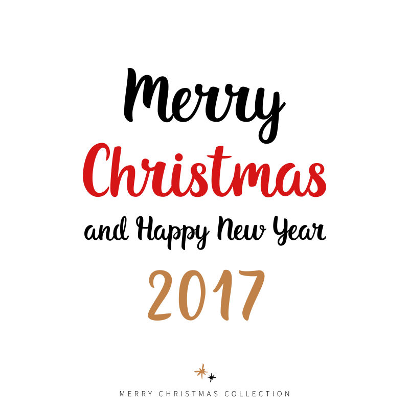 2017圣诞节海报矢量设计图