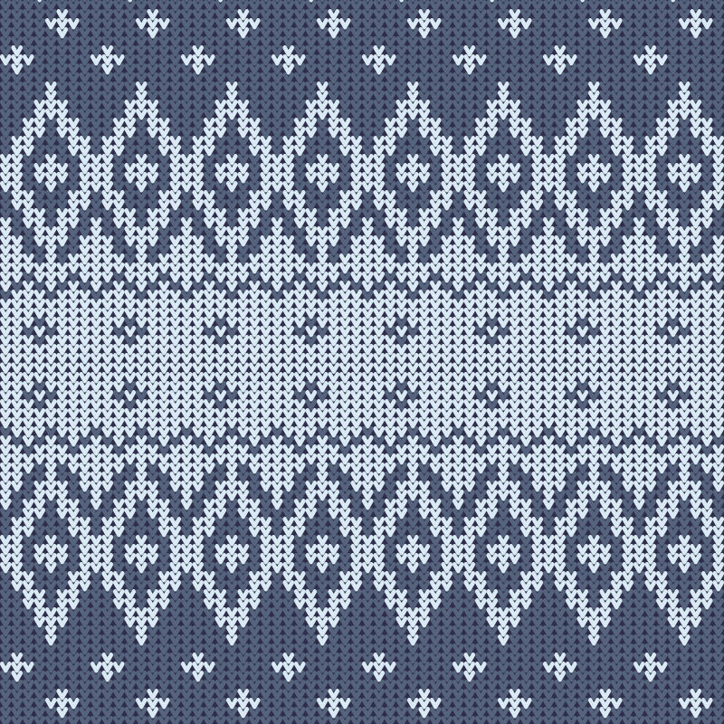 矢量无缝模式圣诞风格背景