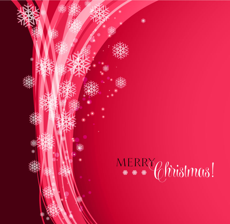 矢量的雪花圣诞背景