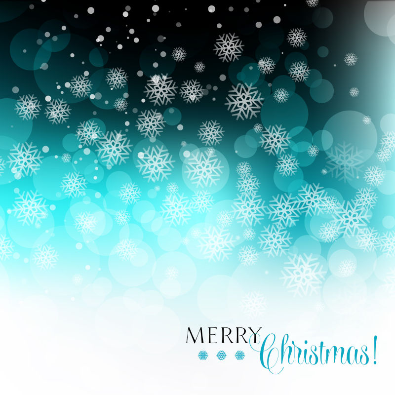 矢量圣诞节雪花背