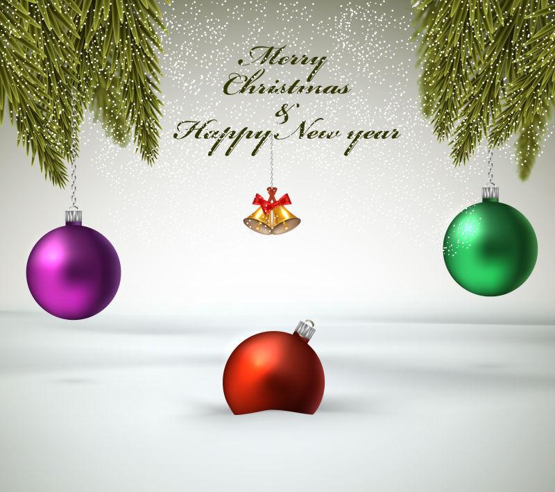 矢量圣诞装饰球