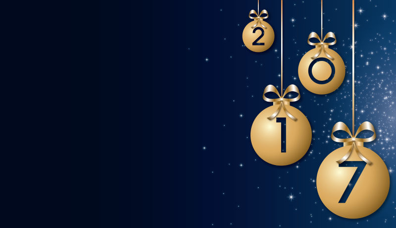 矢量2017蓝色背景