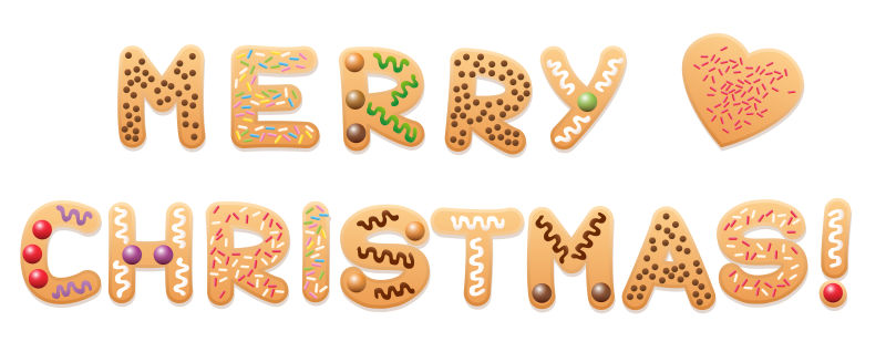 矢量的圣诞饼干插图