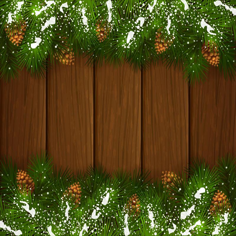 冬季圣诞装饰矢量