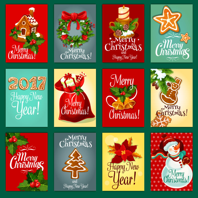 创意圣诞节矢量图设计