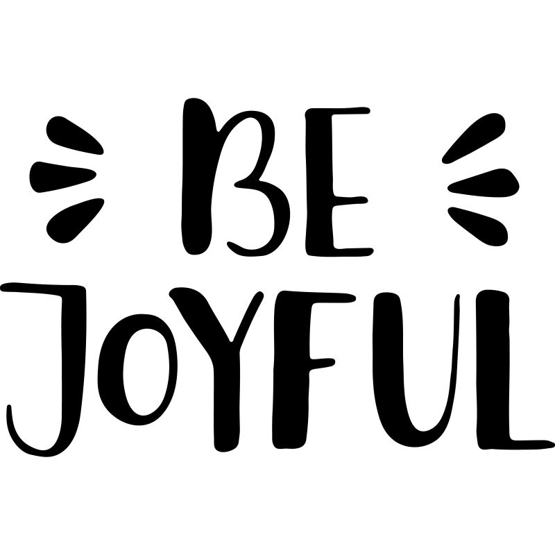 矢量要快乐的字母设计