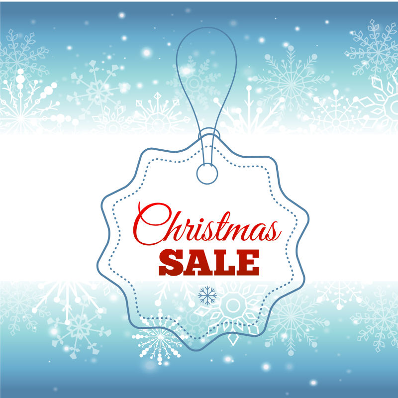 圣诞节销售海报设计矢量图