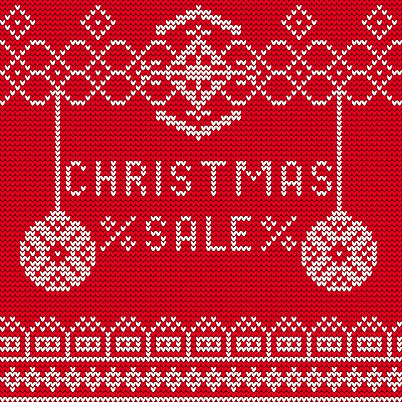 抽象圣诞节主题的矢量针织纹理