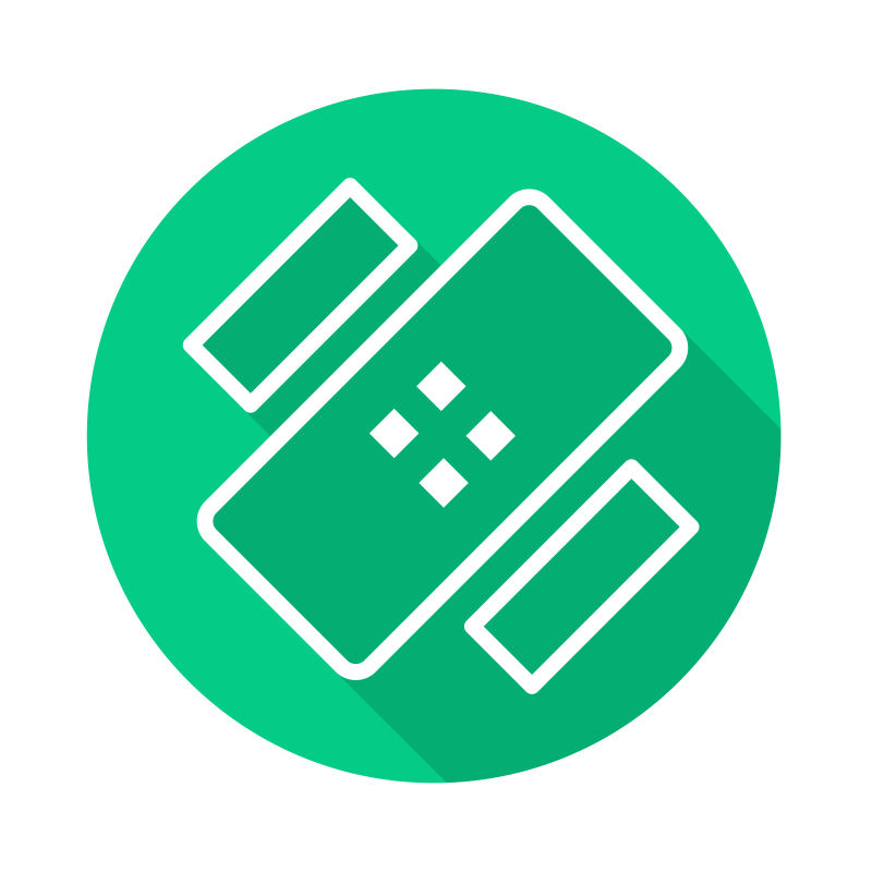 绿色粉碎机图标设计矢量图