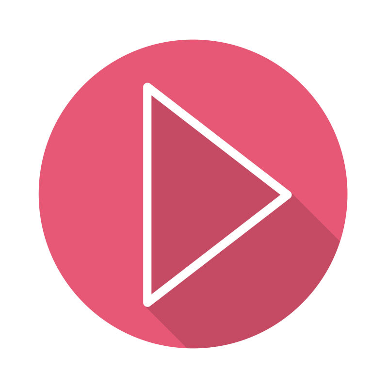 红色右箭头图标矢量设计