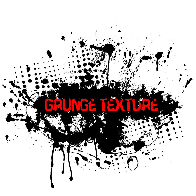 墨滴抽象艺术矢量图