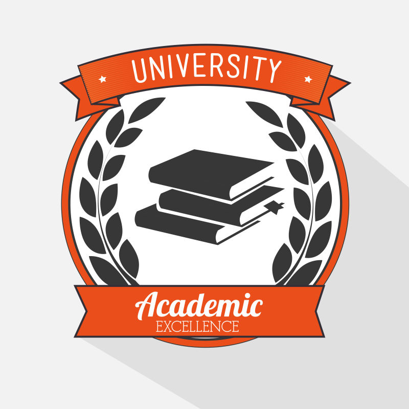 矢量电子教育标志设计图