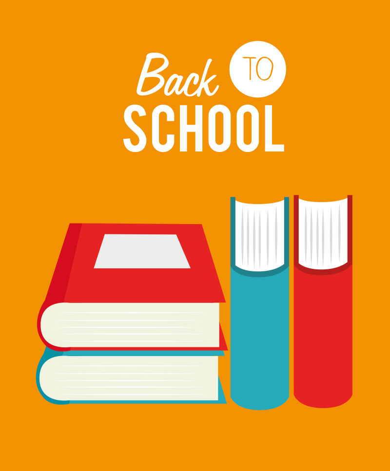 矢量学校教育标志设计图