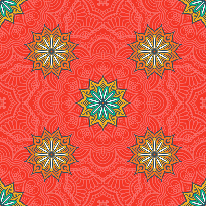 矢量的抽象装饰图案设计