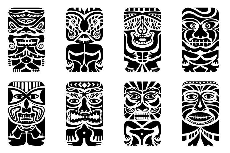 蒂基面罩矢量图