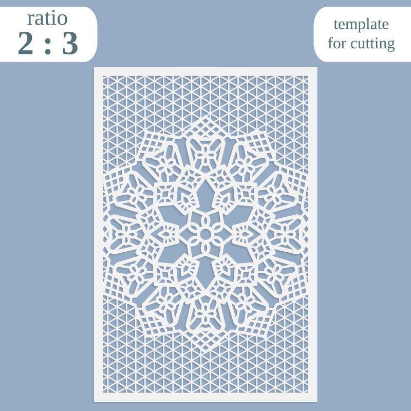 白色镂空图案贺卡矢量设计