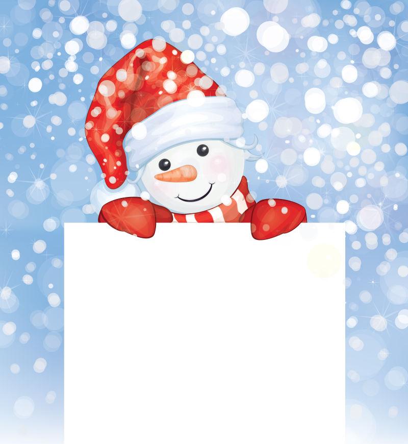 矢量雪种的圣诞雪人