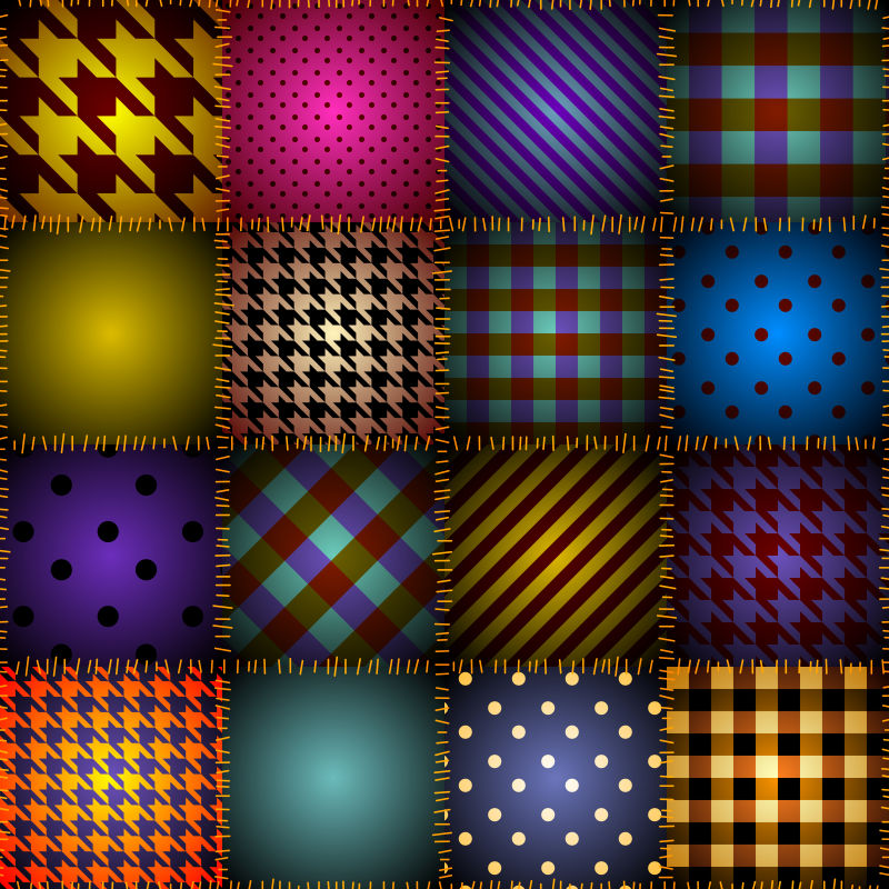 十六种无缝式图像矢量