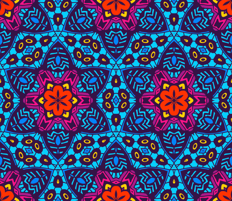 几何创意纹理矢量无缝背景