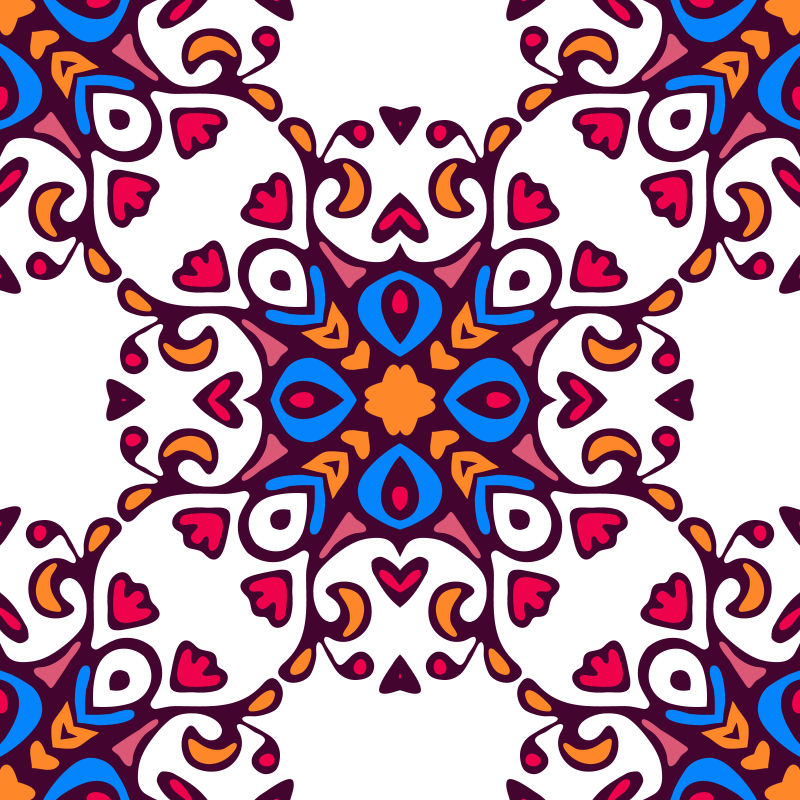 创意几何纹理矢量无缝背景